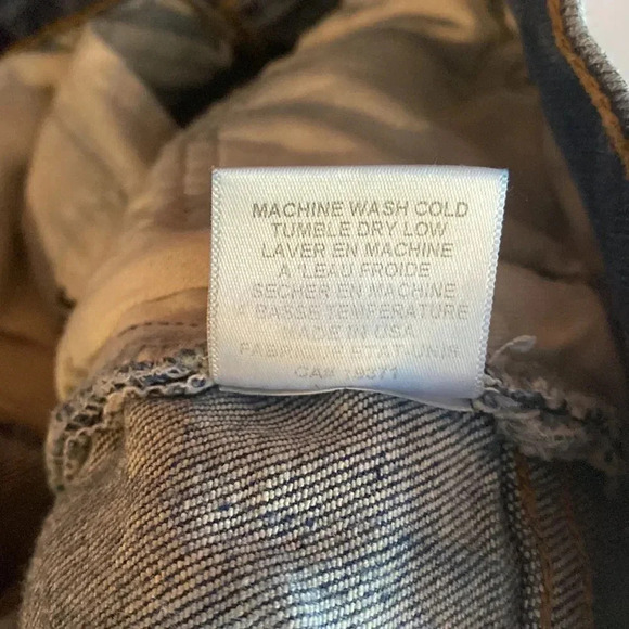 RE/DONE 90s Crop in Mid 70s Wash High Rise Blue Jeans Size 25 - Picture 11 of 12